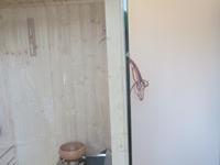 finnische Sauna Glastür