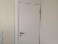 Zimmertüre weiß mit Holzpanel