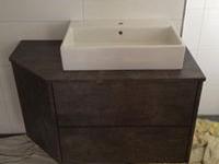 Waschbecken-Schrank dunkelbraun