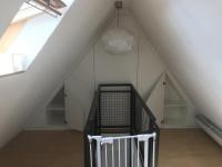 Einbauschrank Dachgiebel offen