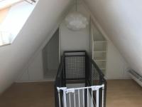 Einbauschrank Dachgiebel offen