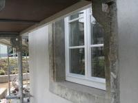 Sprossenfenster aus Holz in weiß 