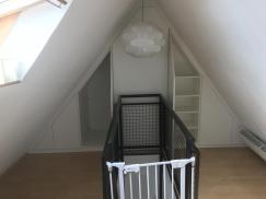 Einbauschrank Dachgiebel offen